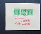 GUERNSEY - 1941 1/2d  LIGHT GREEN  TRIPLE FRANKED ON FINE 1st DAY COVER