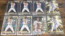 Konnor Griffin 2024 Bowman All Base Chrome, Paper & Inserts Pirates Make Offer