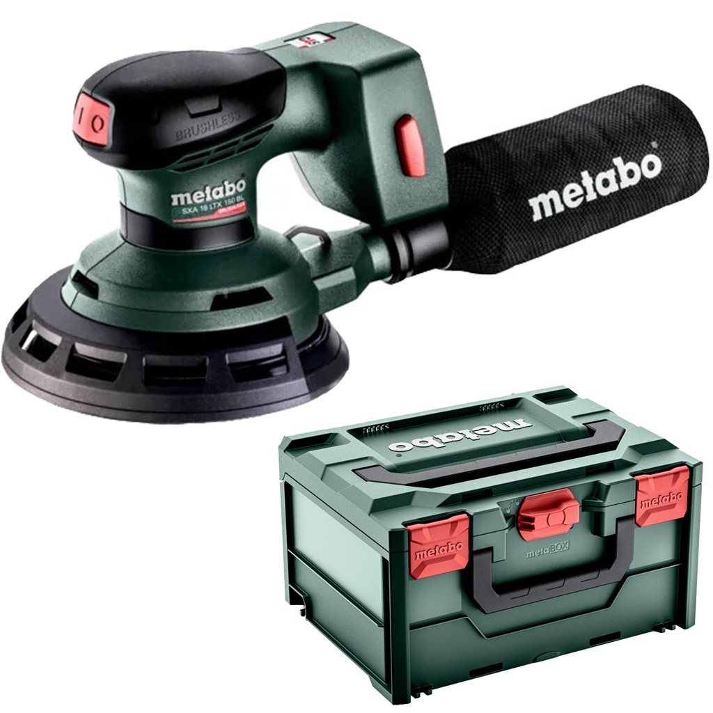 Metabo Cordless Random Orbital Sander SXA 18 LTX 150 BL 18V 150mm Solo metaBOX