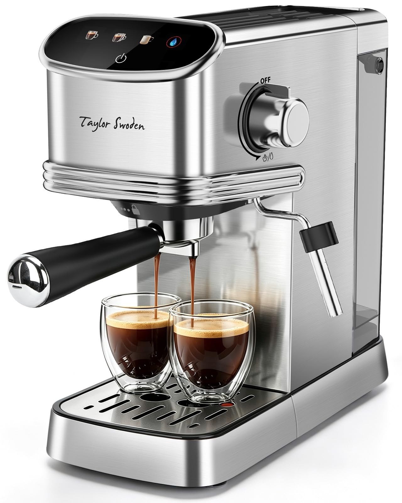 Taylor Swoden Macchina Caffè Espresso 20 Bar per Caffè in Polvere e Capsule