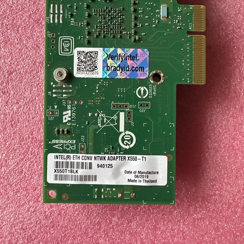 Genuine Intel X550-T1 1-Port 10Gbps Network Server Adapter✅Full Profile✅