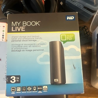 WD My Book Live 3TB NAS Personal Cloud Media Streaming Time Machine Gigabit