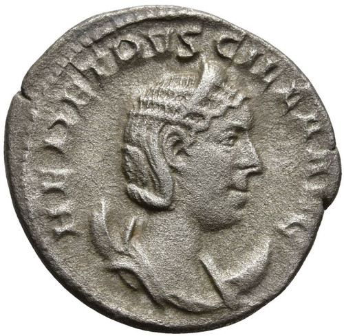 HERENNIA HETRUSCILLA Ancient Roman Antoninianus Silver Coin PVDICITIA AVG 21mm