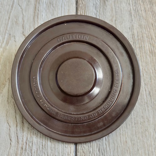 Vintage Sunbeam Mixmaster Small & Large Bowl Base Holder Turntable Plate Brown