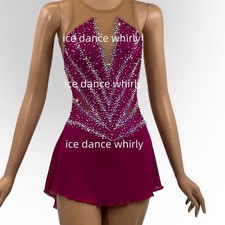 961 New Girls Kids Ice Figure Skating Dress Figure Skating Dress for Competition