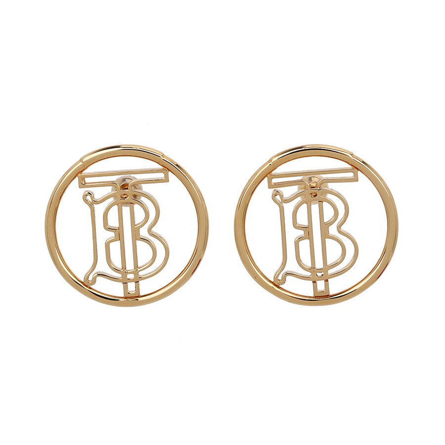 Burberry Gold Monogram TB Earrings 66954688 | eBay