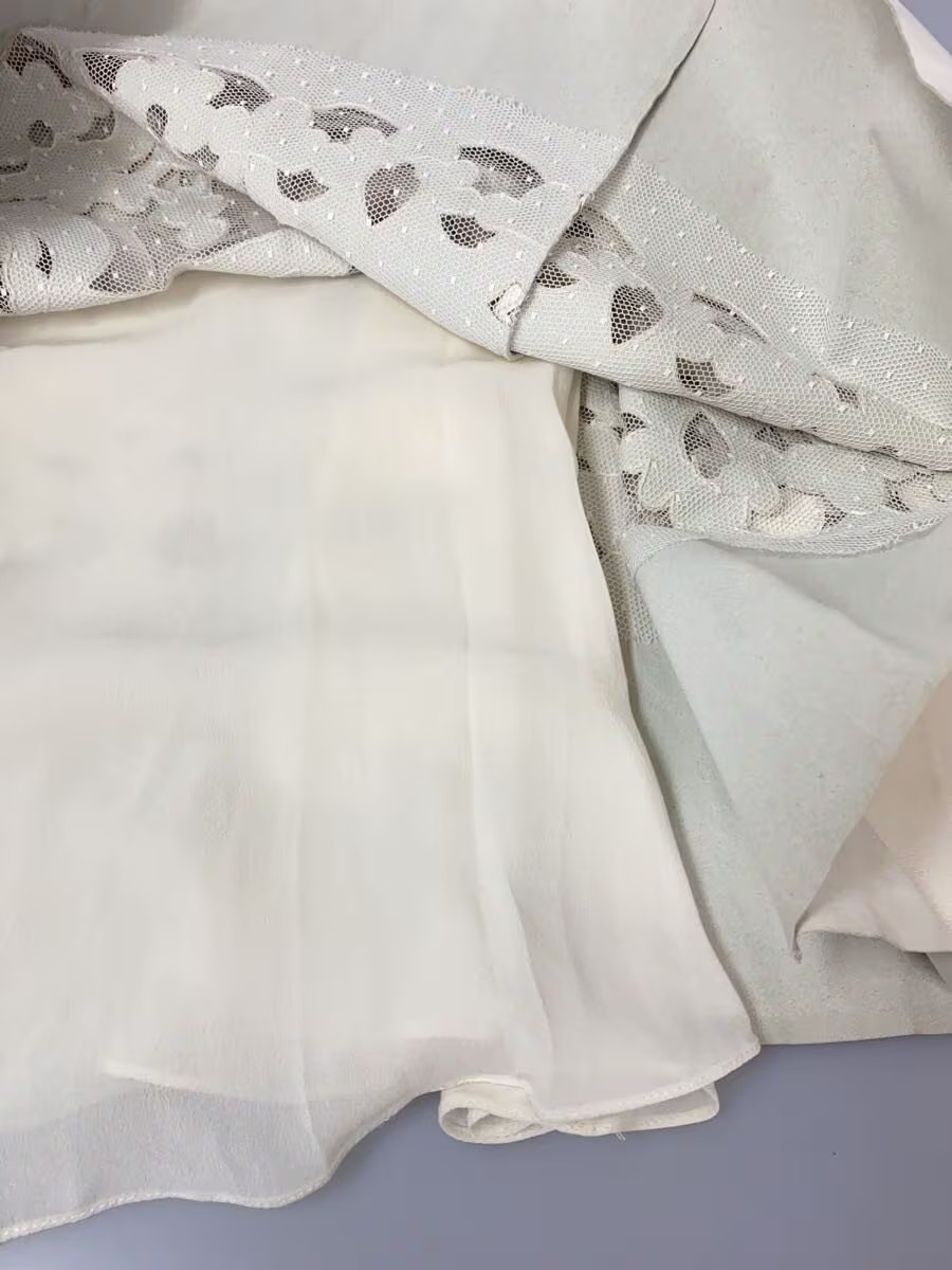 Christian Dior Long Skirt 2 Leather WHT 925J01AL013 thumbnail 7