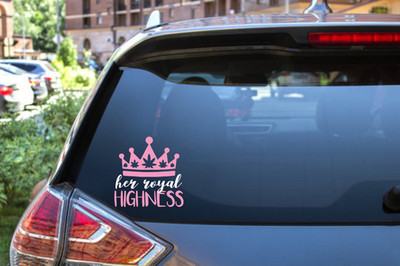 Her Royal Highness Cannabis Decal Sticker - Regal & Bold Design - 6242