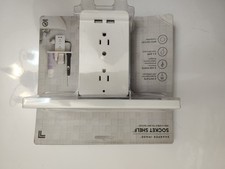 NEW Socket Shelf Cordless Wall Outlet Extende...