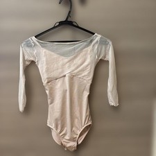 Chacott Neraline Pink Mesh V-Neck Leotard S Dancewear