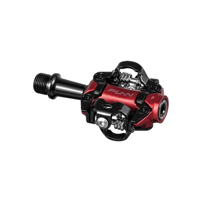 Tactic Clip-in Pedals, Compatible with SPD Cleats, XC Race Pedals for MTB (Red)