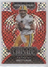 2022 Panini Rookies & Stars Crusade Red Plaid Prizm Brett Favre #CR-22 HOF 2t9