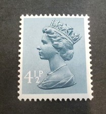 GB QEII 1973 4.5p grey-blue with missing/omitted phosphor. SGX865y MNH. FCP/DEX