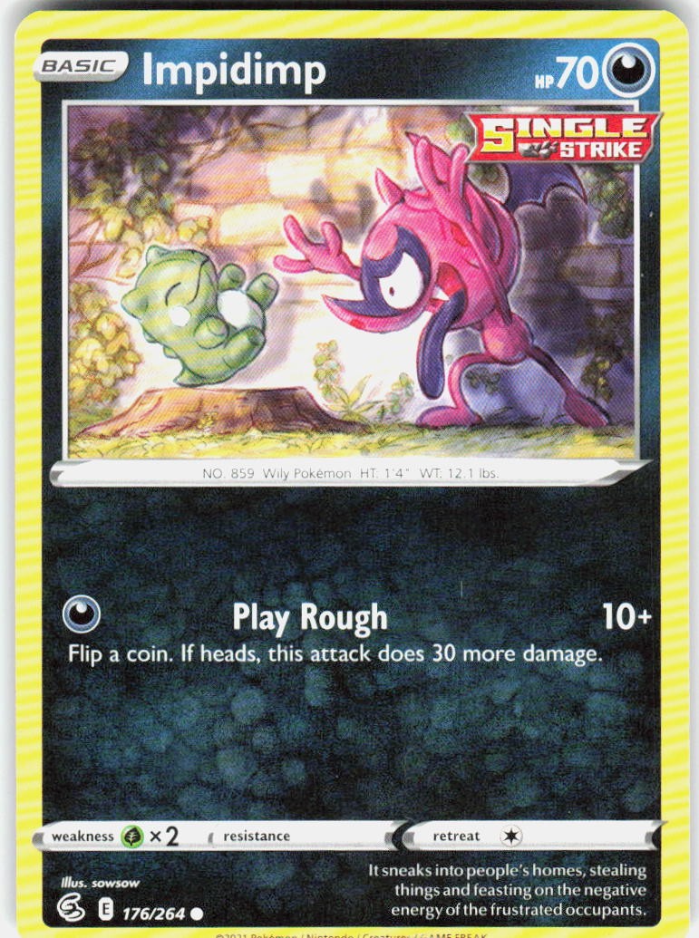 Impidimp 176/264 SWSH08: Fusion Strike Pokemon