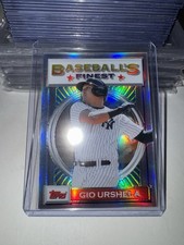 2020 Topps Finest Flashbacks Refractor Gio Urshela #163 Yankees