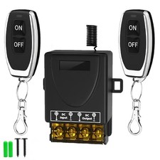 DC 12V72V Wireless Remote Control Switch 30A RF Relay 328FT Motor Pump