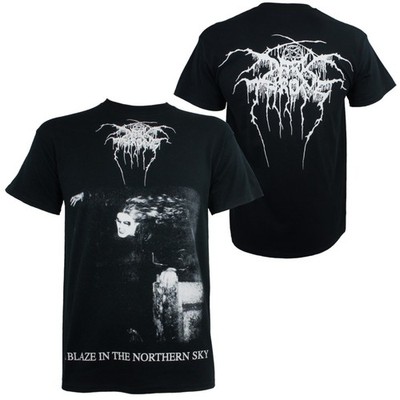 Authentic DARKTHRONE A Blaze In The Northern Sky Logo T-Shirt S M L XL NEW