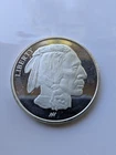 1 Troy Oz .999 Fine Silver Buffalo Indian Head Round Coin  BU Asahi mint