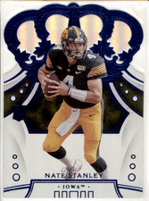 2020 Panini Chronicles - Crown Royale Draft Picks Nate Stanley #75 Blue (RC)