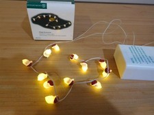 Dept 56 Snow Village Accessories - String Of 12 Santa Lights - 56.53123 - MIB