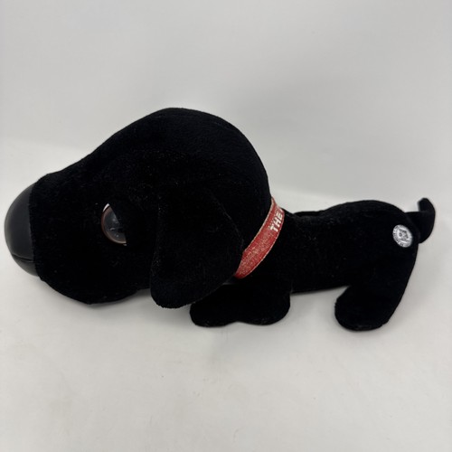 THE DOG Artist Collection Black Labrador Plush Red Collar Artlist International - Picture 2 of 12
