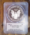 1986-S Proof American Silver Eagle PCGS PR70DCAM Cleveland Autograph (492)