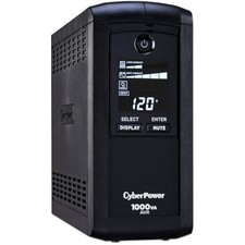 CyberPower CP1000AVRLCD 1000VA 600W UPS Battery Backup LCD 9 Outlets AVR