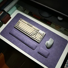 40*90cmOffice & Home Three-Piece Set Large Computer Desk Mat, Mouse Pad with Vin