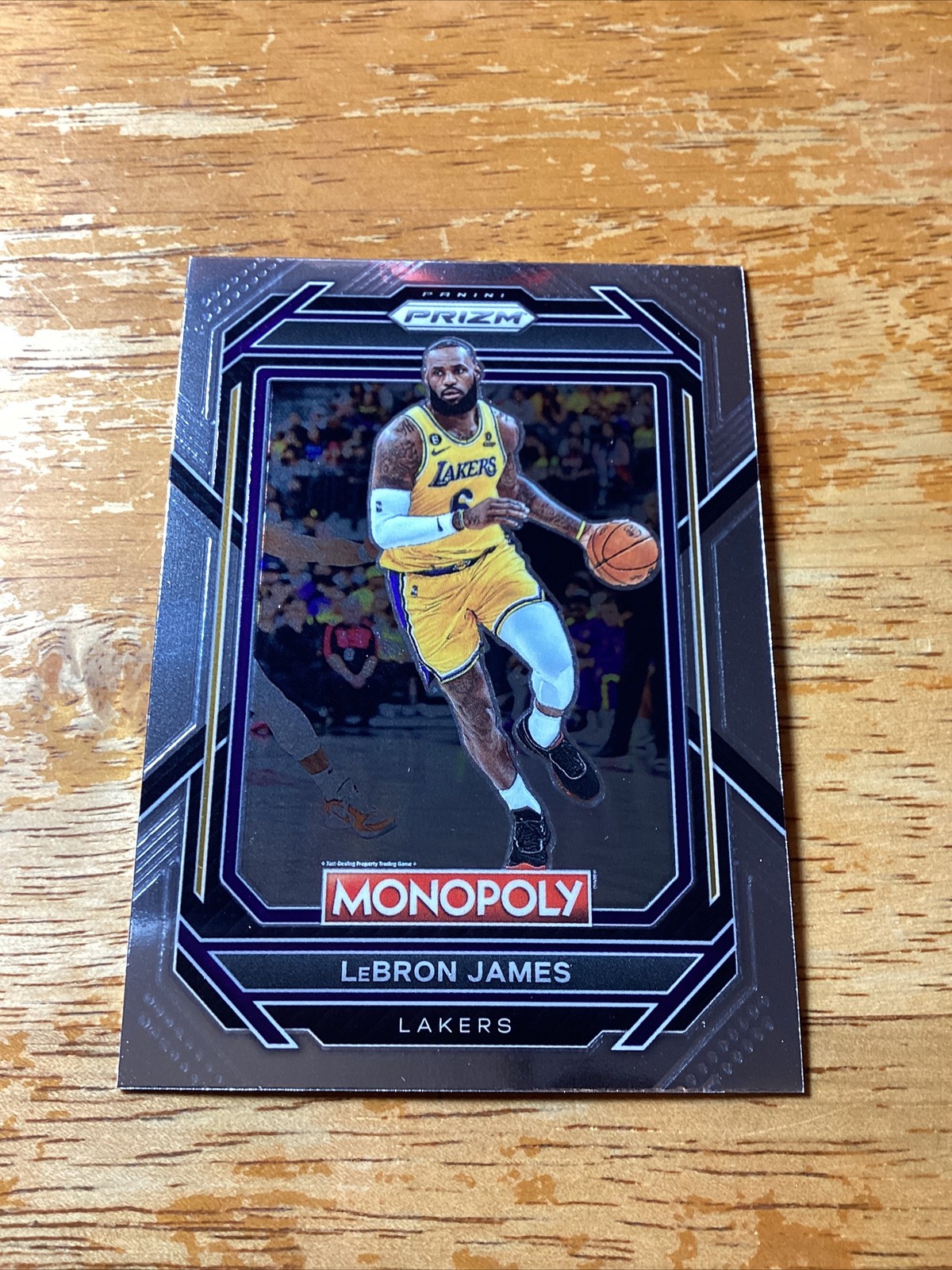 LeBron James-Los Angeles Lakers-22-23 Panini Monopoly Prizm Basketball #40-NBA