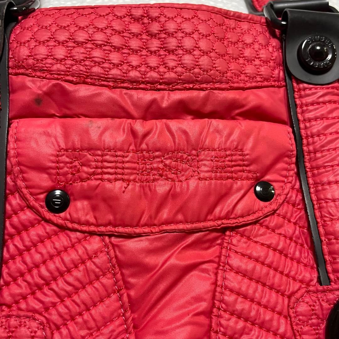 DIESEL Archive Metal Logo Bag Y2K Rare Black Shoulder Mini Boston Vintage thumbnail 11