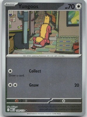 Yungoos Reverse Holo Common ME01: Mega Evolution 109/132 NM
