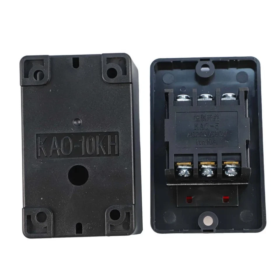 Machine Switch Button Waterproof Motor Start Stop Push On Off AC220V/380V 10A - Image 3 of 4