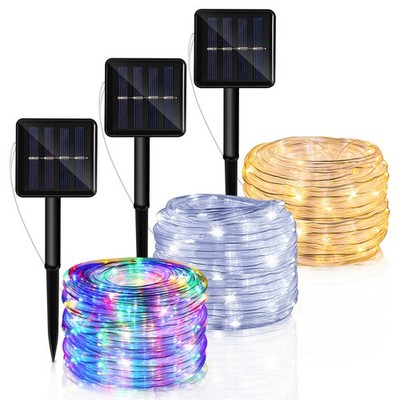 Solar Lichtschlauch Lichterkette Außen/Innen Lichterschlauch Streifen LED IP65