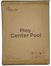 Kiddie Pool, Evajoy Inflatable Play Center Kids Pool With Slide, Water Sprayers