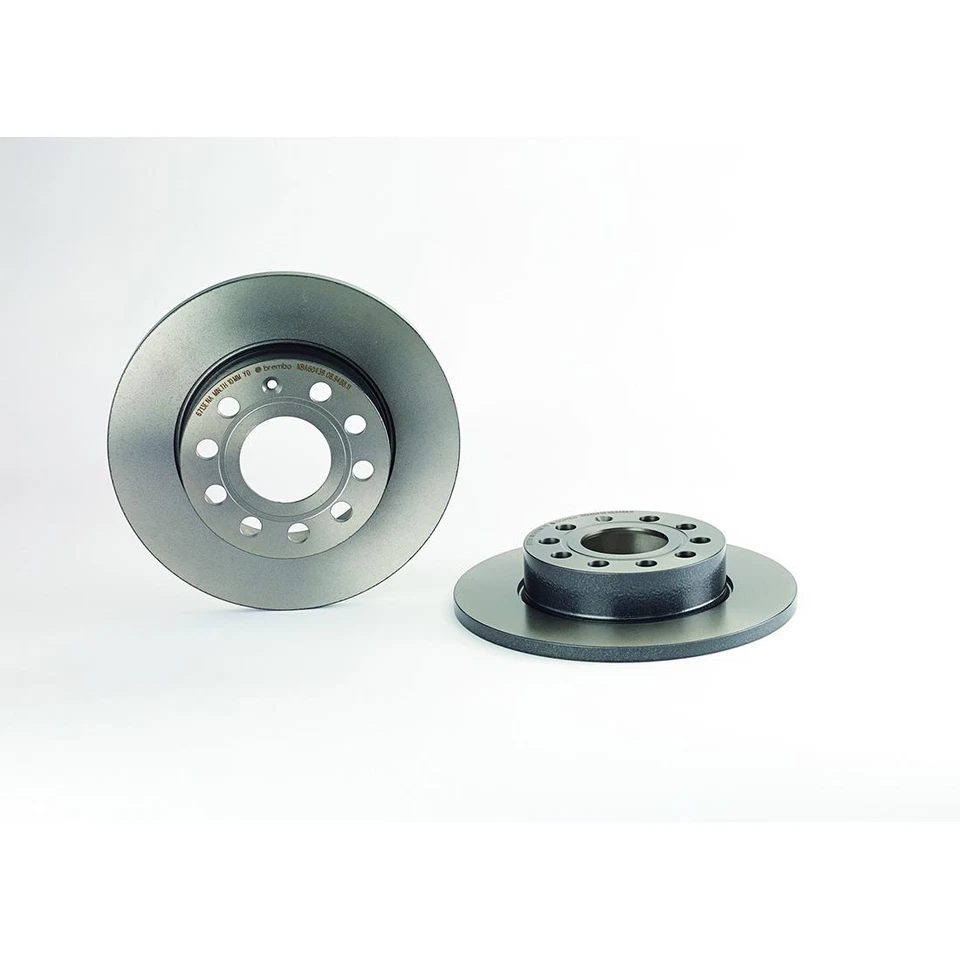 Se adapta a rotores de freno traseros y pastillas de freno de cerámica para Volkswagen Jetta 2005-2009 Brembo OE Foto 4 de 4