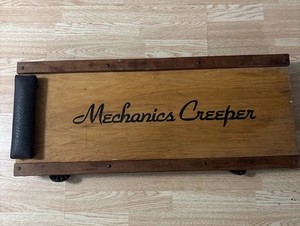 Mechanics Creeper Wood Car Auto Mechanics 36x15 Shop Crawler Equipment Headrest