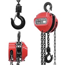 TRUTZHOLM Kettenzug HSC 3000kg, Flaschenzug Mit Doppelbremse Und 3m Hubhoehe Ideal Fuer Werkstatt Und Industrie