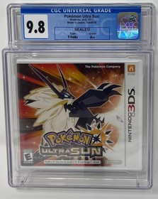 CGC Graded Pokemon Ultra Sun NEW 3DS (1012553001, 9.8 A++)