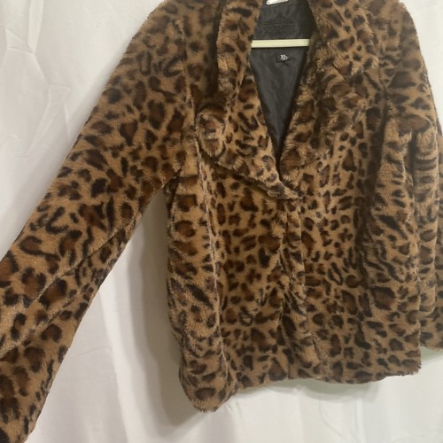 Joujou Faux Fur Leopard Print Jacket XL - Picture 5 of 6