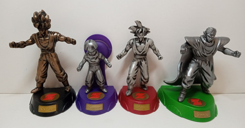2000 DRAGON BALL Z Burger King Kids Meal Toys Lot 4 figures Gohan Piccolo Goku