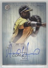 2014 Bowman Inception Prospect Auto Blue 49/75 Alen Hanson #PA-AH Auto 0az