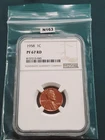 1958 Proof Wheat Cent / Penny! NGC PF67 RD! Brown label!  1c N163