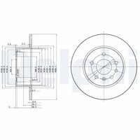 2X Delphi Bremsscheibe BG3274 FüR Opel Vectra Saab Calibra 900 J96 CC YS3E C89 2