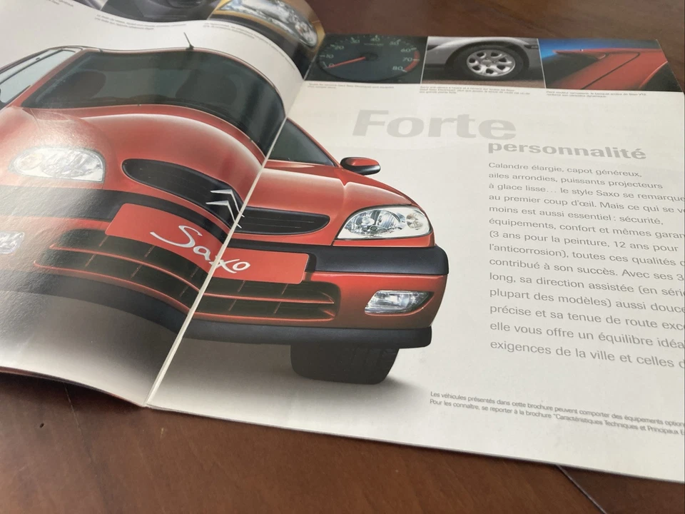 Citroën Saxo 2001 Catalog Prospectus Brochure Vintage Advertising - Image 2 of 4
