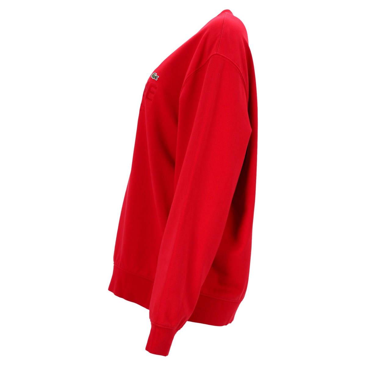 Supreme X Lacoste Crewneck Sweater In Cotton Women Red L | eBay