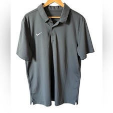 Nike Dri-FIT Gray Short Sleeve Polo Shirt Men's Size L NWOT