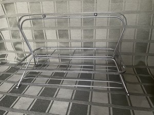 Vintage Glass Rack / Holder - 8 - Silver MCM✨ Hi Ball