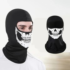 Ghost Balaclava Scary Skeleton Skull Ski Mask for Cosplay, Halloween, Motorcycle
