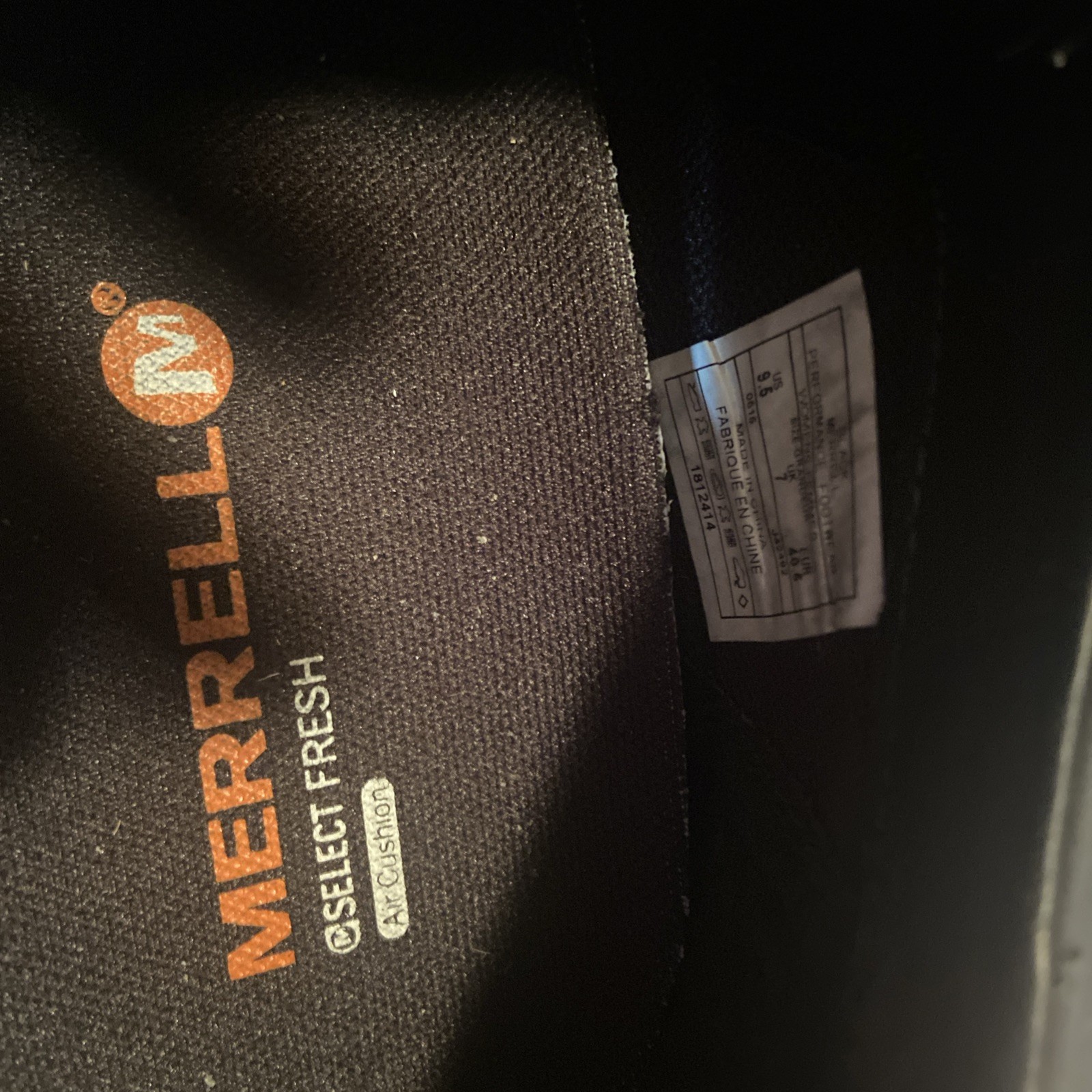 Merrell Veranda stivaletti neri in pelle scarpe donna taglia 9 5
