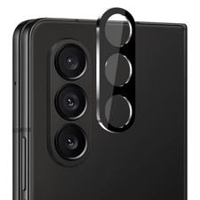 HD Tempered Glass Camera Lens Protector for Samsung Galaxy Z Fold 7 - Black